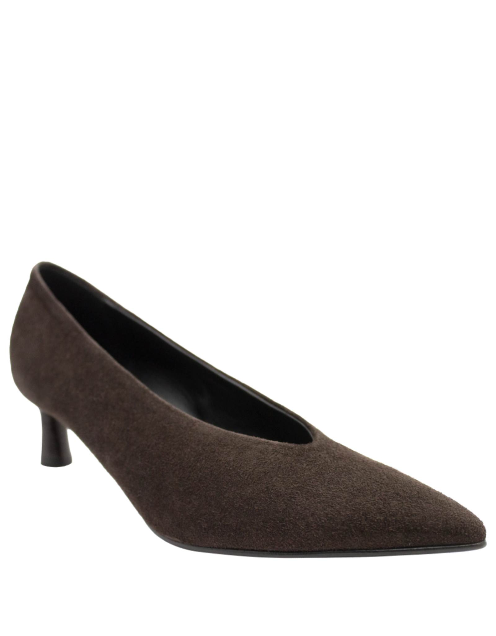 Halmanera Halmanera H51X Brown  Suede  Point Toe Pump 1027