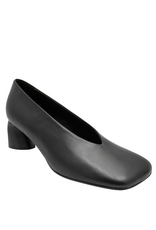 Halmanera Halmanera H52 Black Square Toe Pump 1028