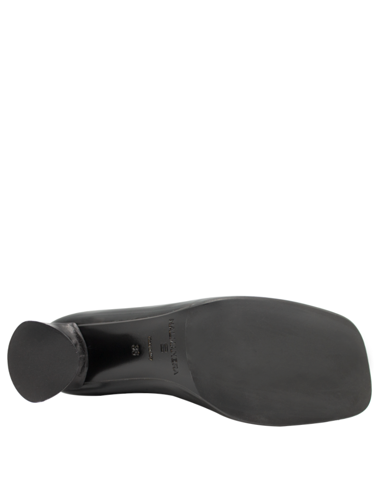 Halmanera Halmanera H51Y Black Glaze Square Toe Pump 1028