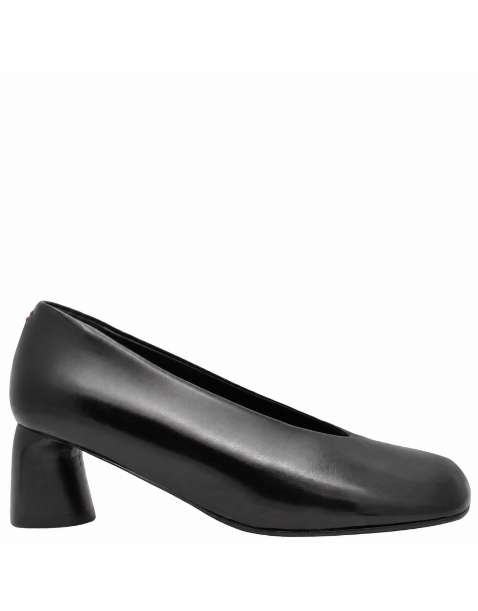 Halmanera Halmanera H51Y Black Glaze Square Toe Pump 1028