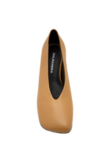 Halmanera Halmanera H51Z Camel Square Toe Pump 1028