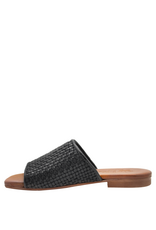 Nuova Nuova N3H Black Woven Flat Mule Chicca