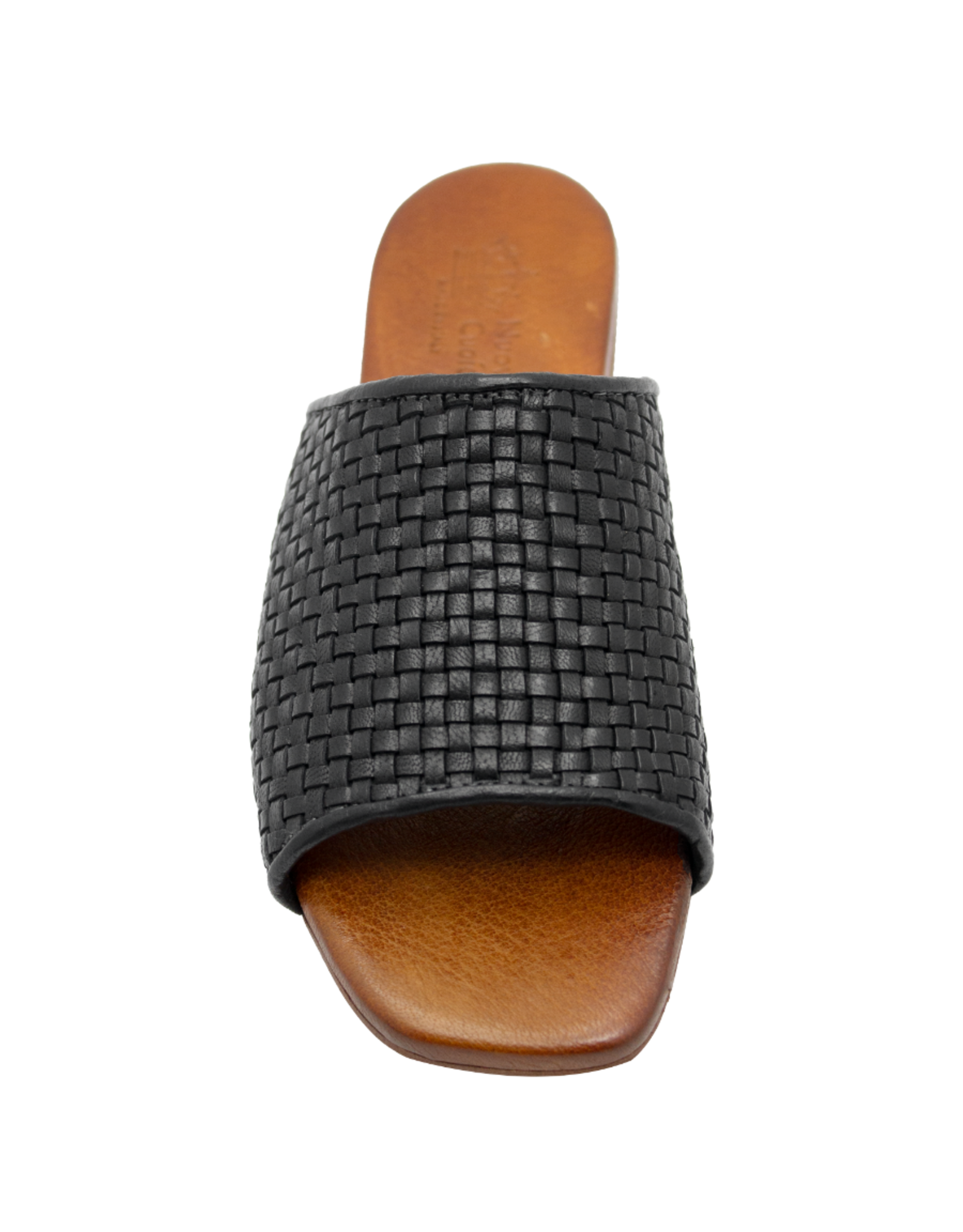 Nuova Nuova N3H Black Woven Flat Mule Chicca