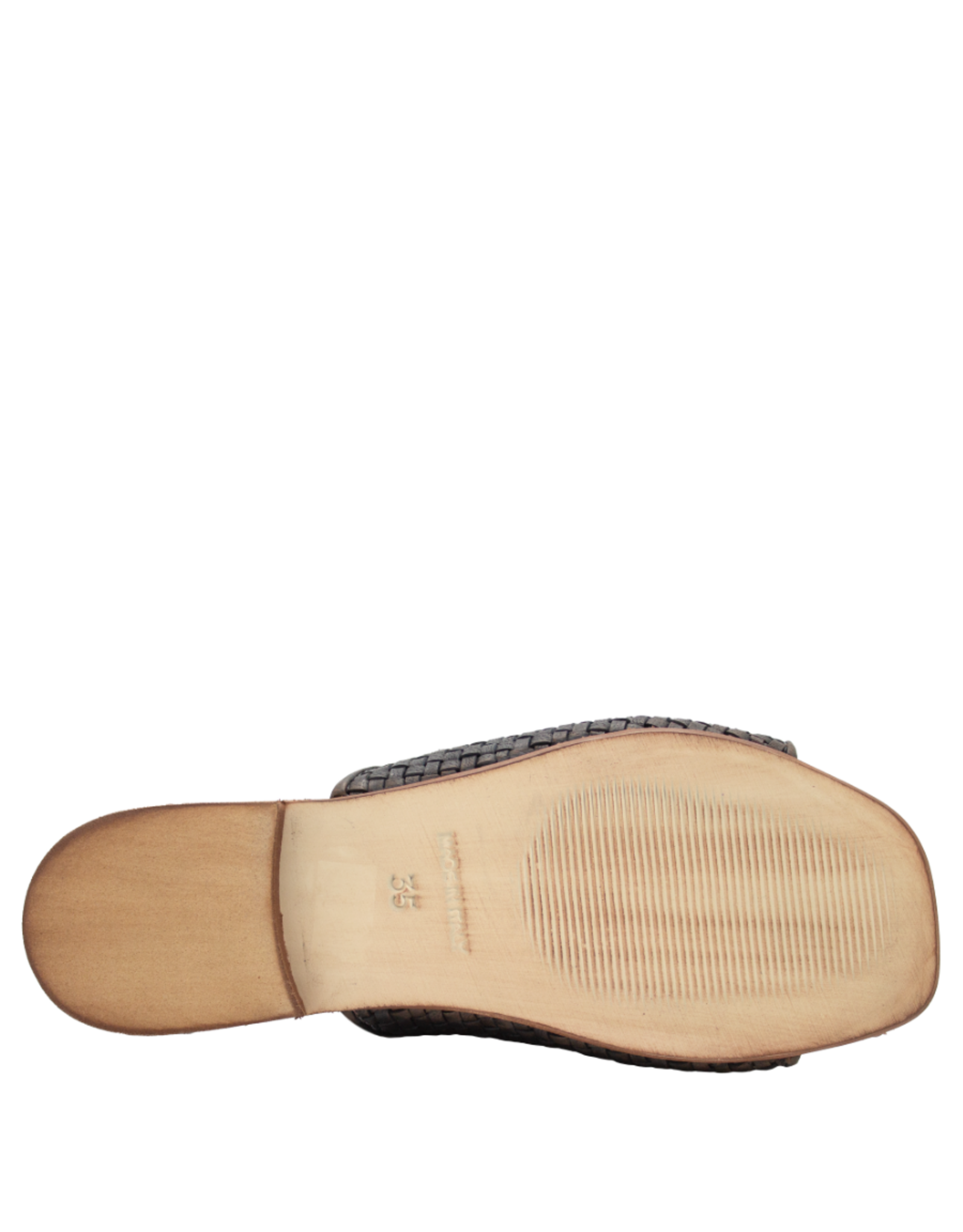 Nuova Nuova N3H Black Woven Flat Mule Chicca