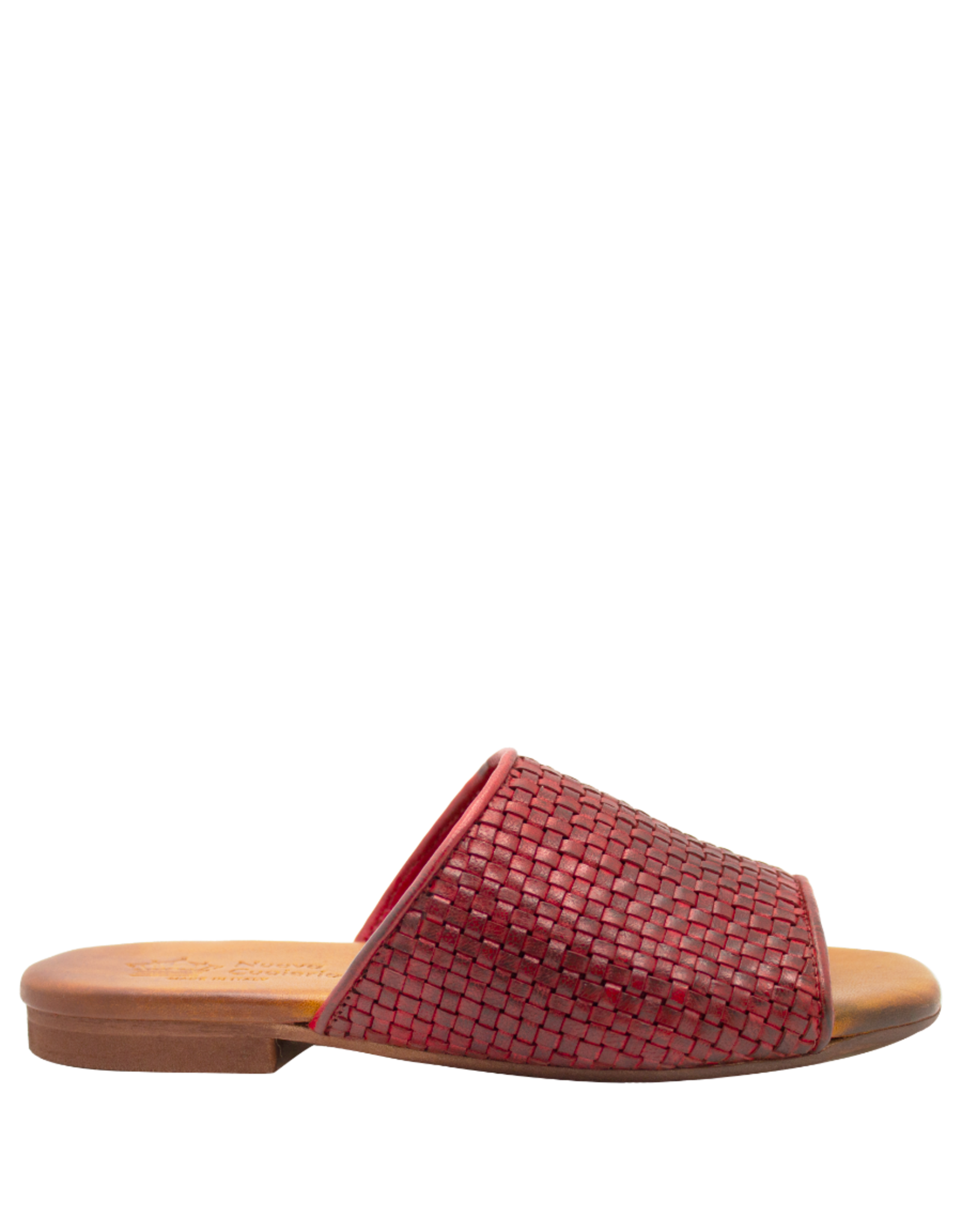 Nuova Nuova N3F Red Woven Flat Mule Chicca