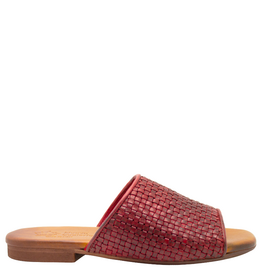 Nuova Nuova N3F Red Woven Flat Mule Chicca