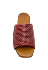 Nuova Nuova N3F Red Woven Flat Mule Chicca