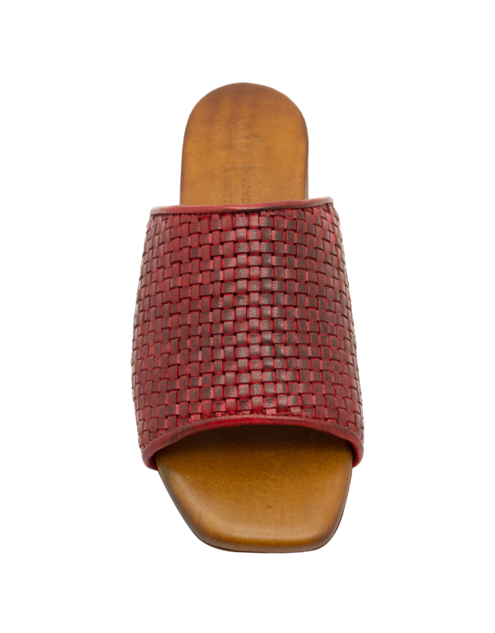 Nuova Nuova N3F Red Woven Flat Mule Chicca