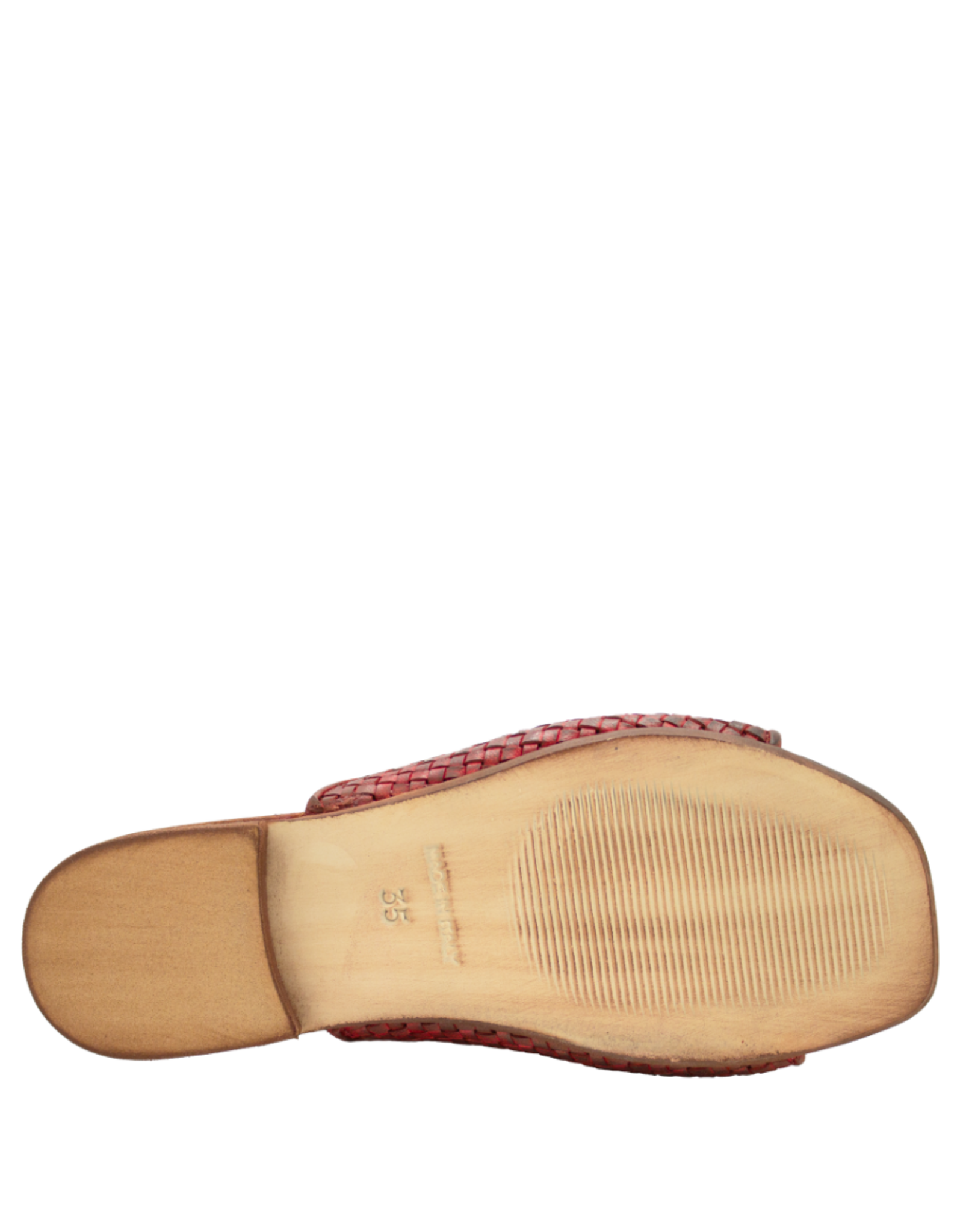 Nuova Nuova N3F Red Woven Flat Mule Chicca
