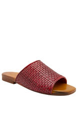 Nuova Nuova N3F Red Woven Flat Mule Chicca