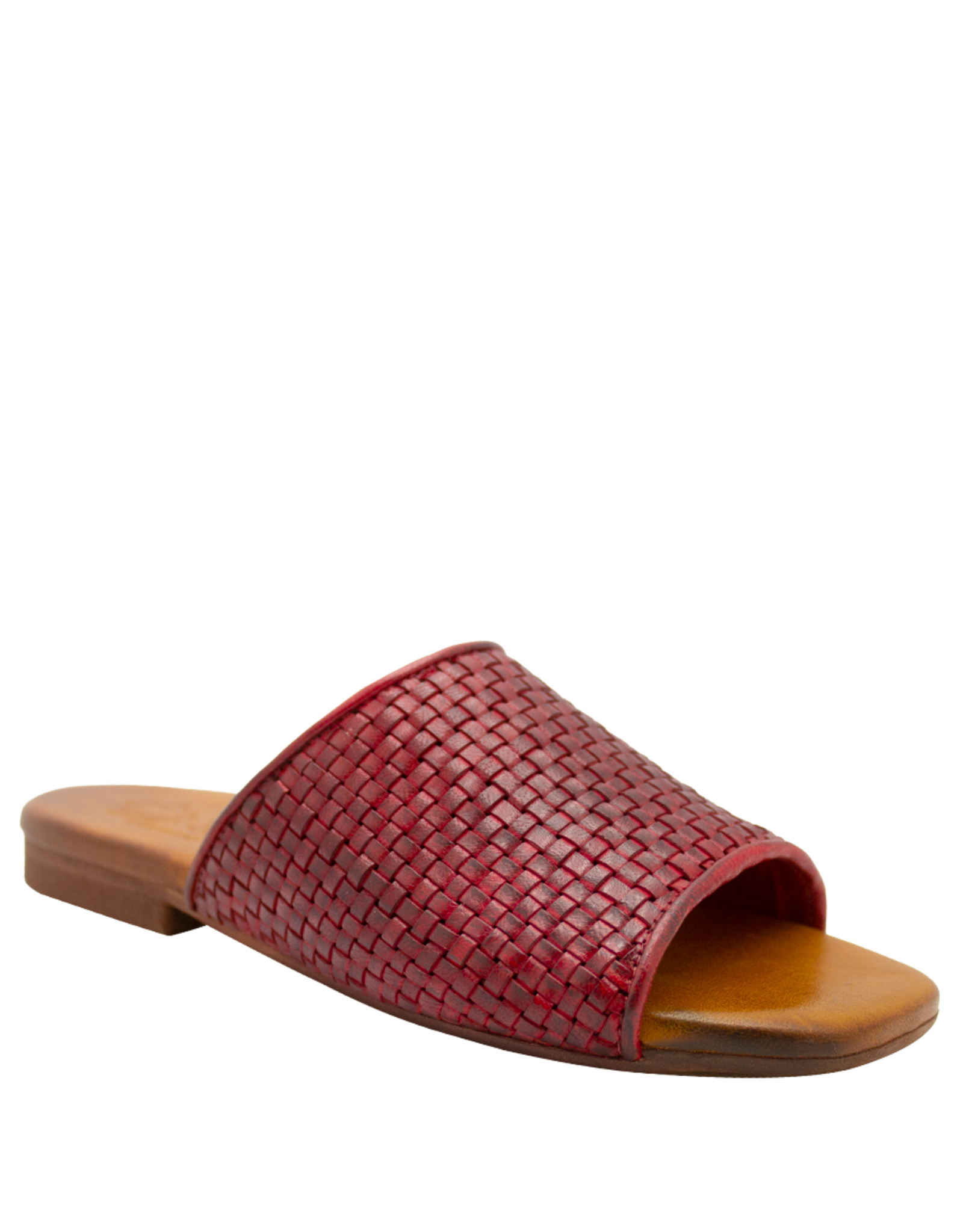 Nuova Nuova N3F Red Woven Flat Mule Chicca