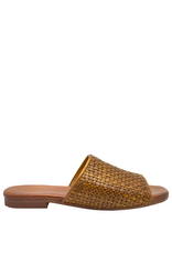 Nuova Nuova N3G Tan Woven Flat Mule Chicca