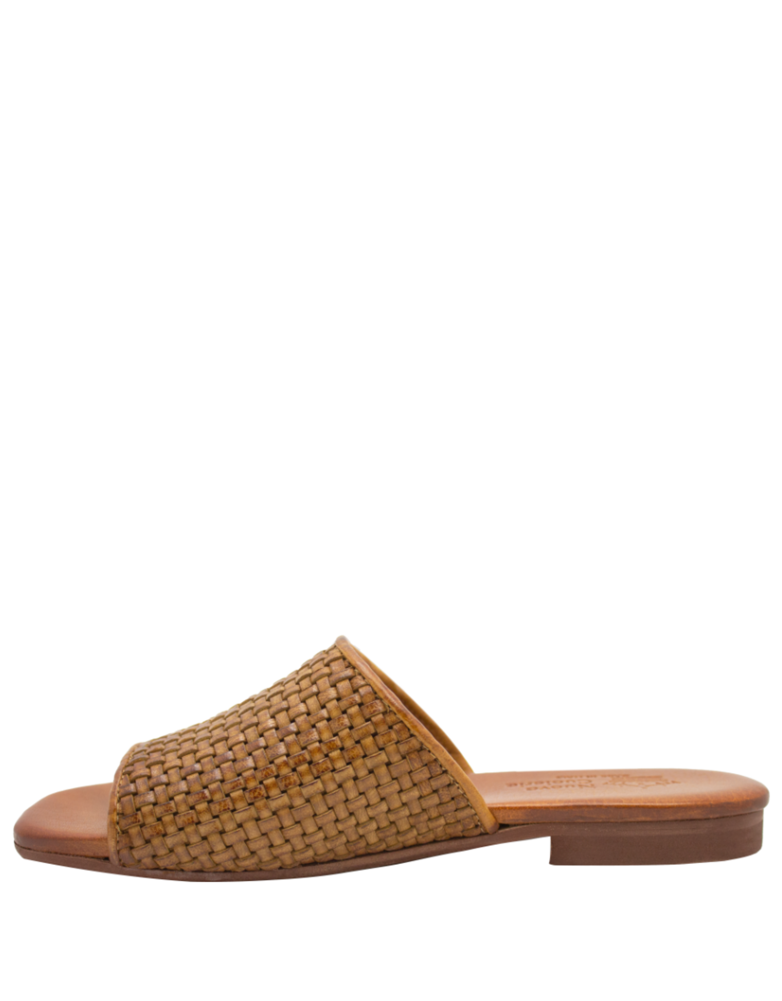 Nuova Nuova N3G Tan Woven Flat Mule Chicca