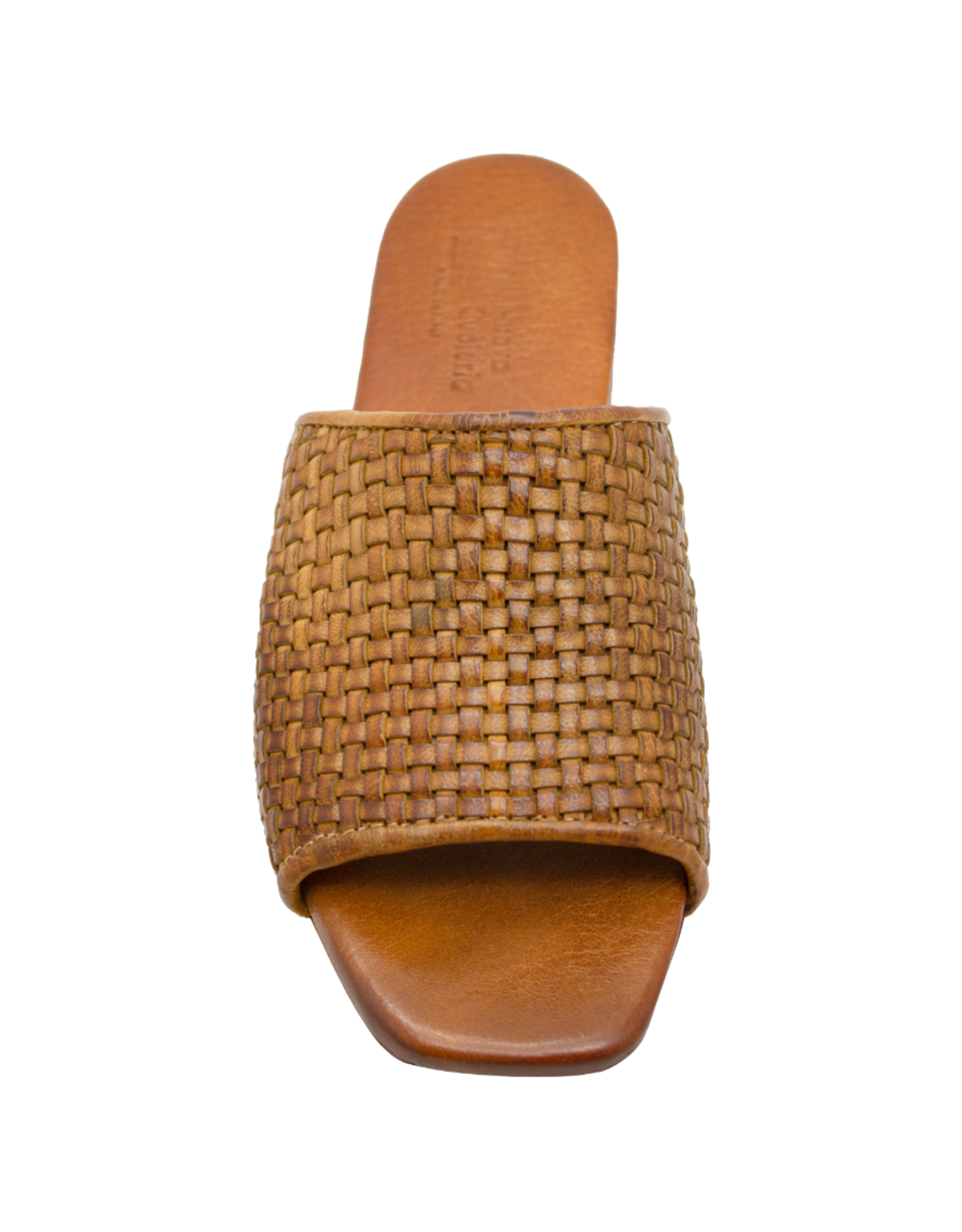 Nuova Nuova N3G Tan Woven Flat Mule Chicca