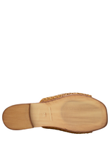 Nuova Nuova N3G Tan Woven Flat Mule Chicca