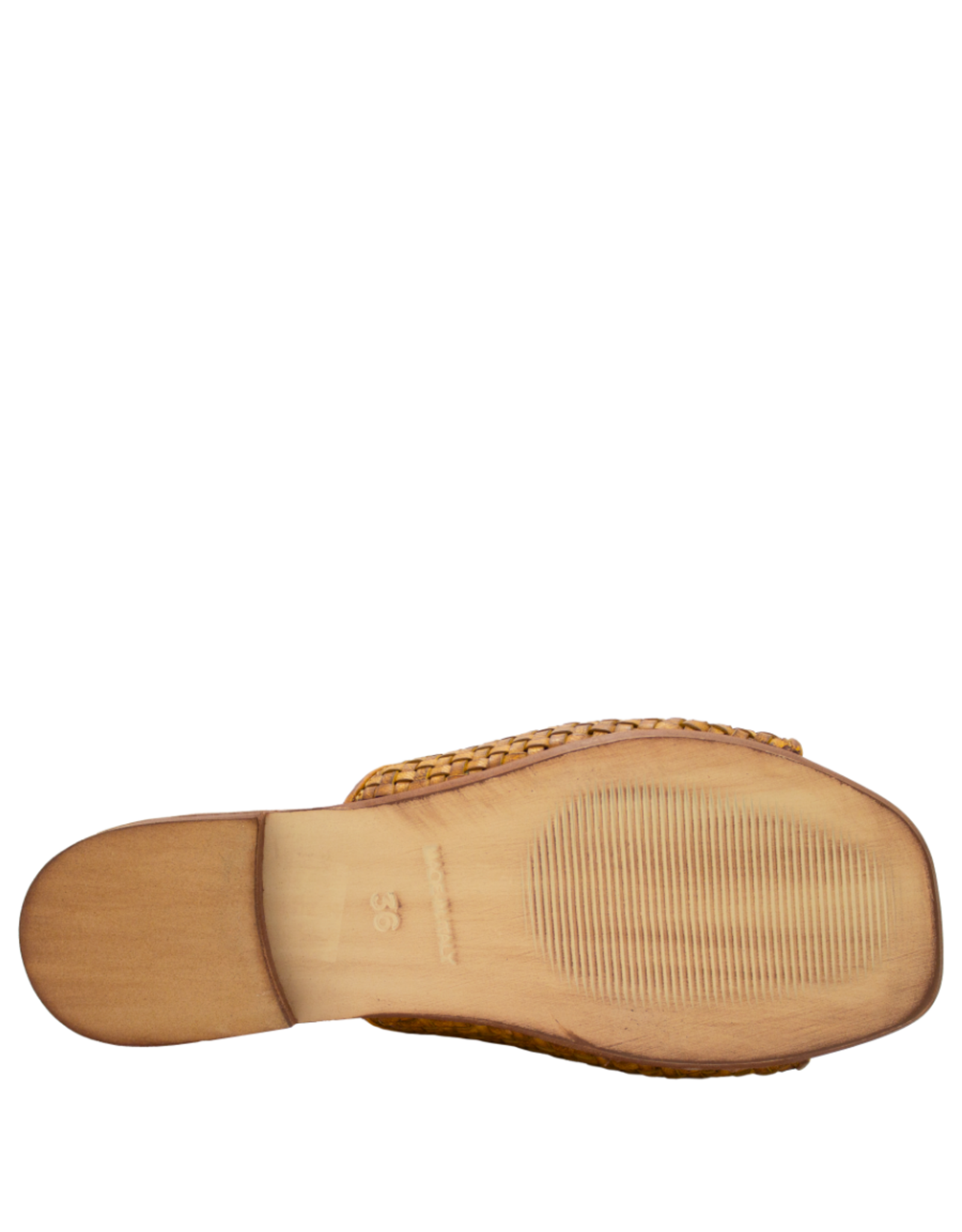 Nuova Nuova N3G Tan Woven Flat Mule Chicca