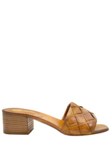 Nuova Nuova N3K Tan Woven Block Heel Mule Clara