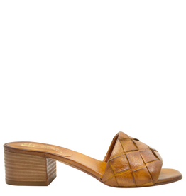 Nuova Nuova N3K Tan Woven Block Heel Mule Clara