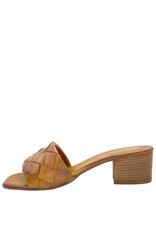 Nuova Nuova N3K Tan Woven Block Heel Mule Clara