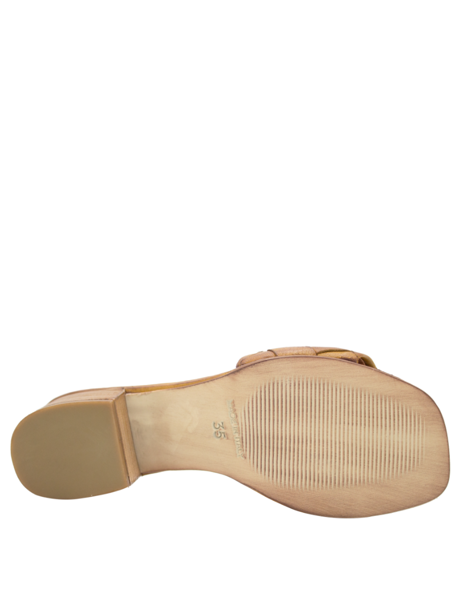Nuova Nuova N3K Tan Woven Block Heel Mule Clara