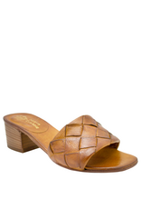 Nuova Nuova N3K Tan Woven Block Heel Mule Clara