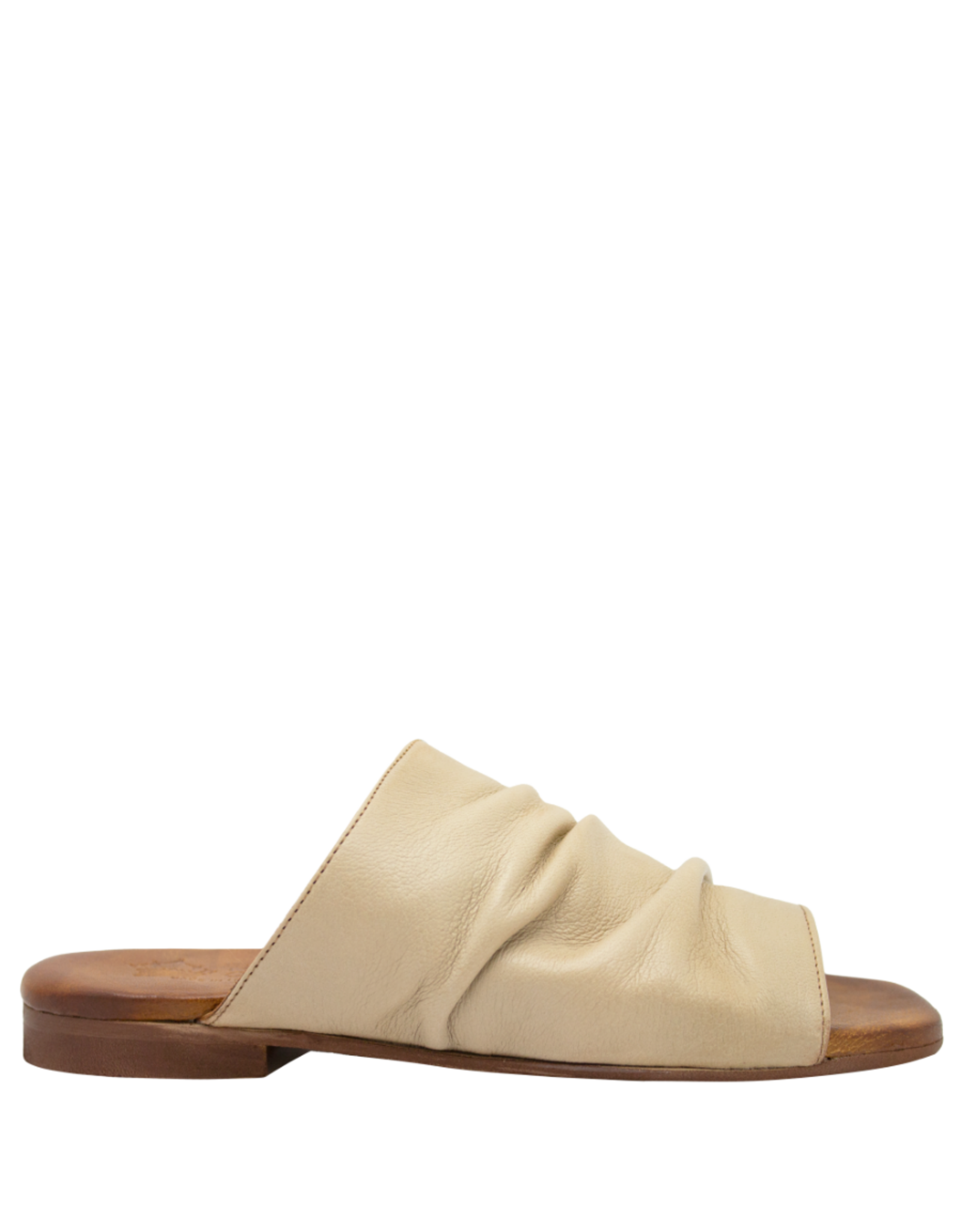 Nuova Nuova N3Q Sand Ruched Mule Gracie