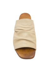 Nuova Nuova N3Q Sand Ruched Mule Gracie
