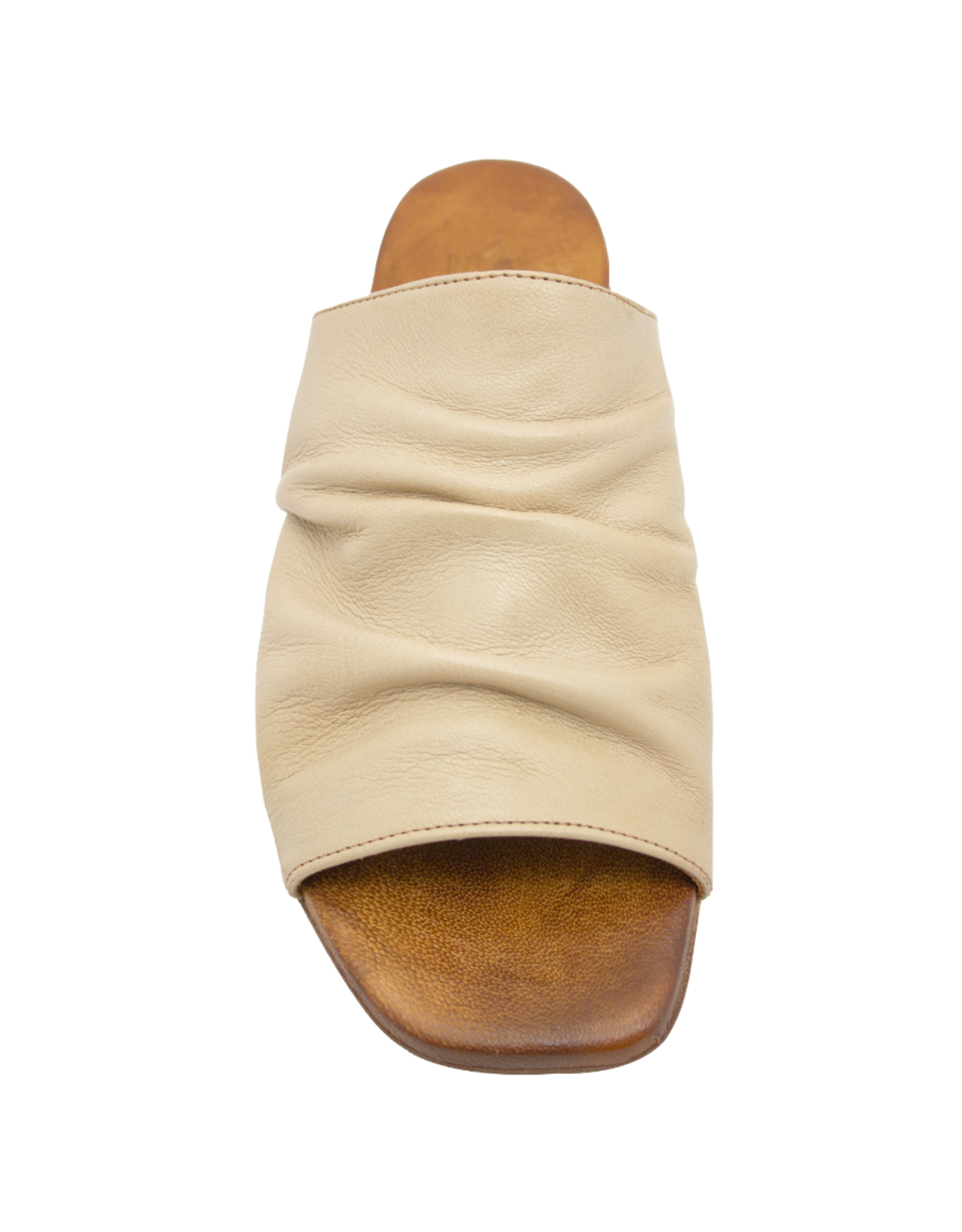 Nuova Nuova N3Q Sand Ruched Mule Gracie