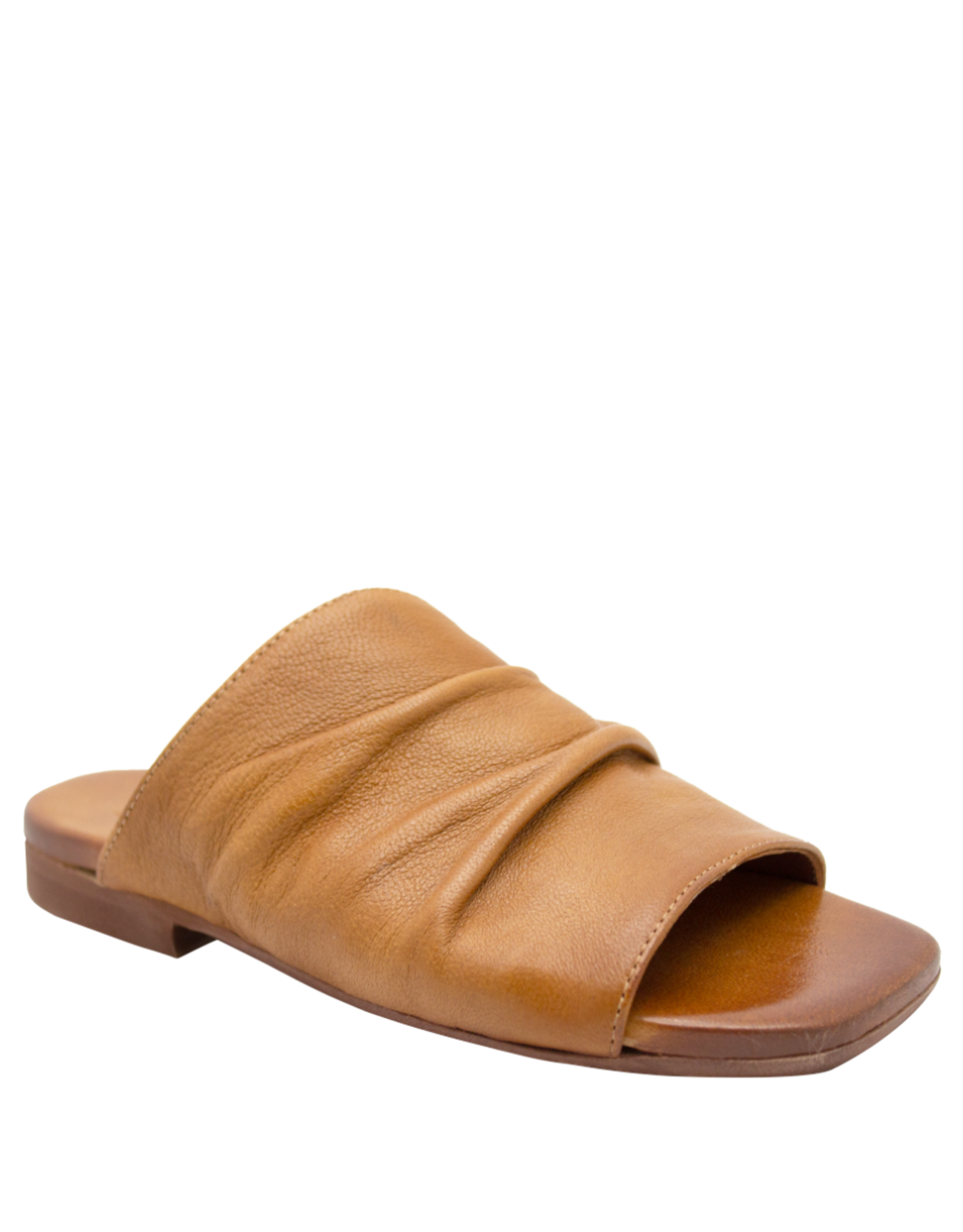 Nuova Nuova N3R Tan Ruched Mule Gracie