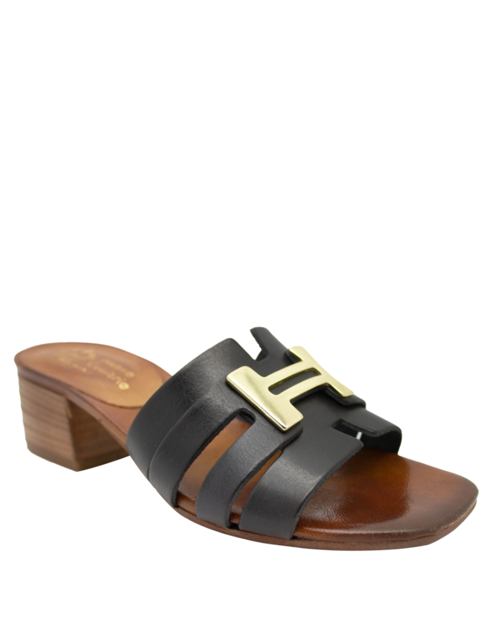Nuova Nuova N3V Black  H-Block Heel Olena