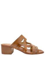 Nuova Nuova N3Y Tan Geometric Block Heel Sosie