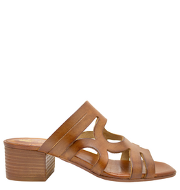 Nuova Nuova N3Y Tan Geometric Block Heel Sosie