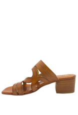 Nuova Nuova N3Y Tan Geometric Block Heel Sosie