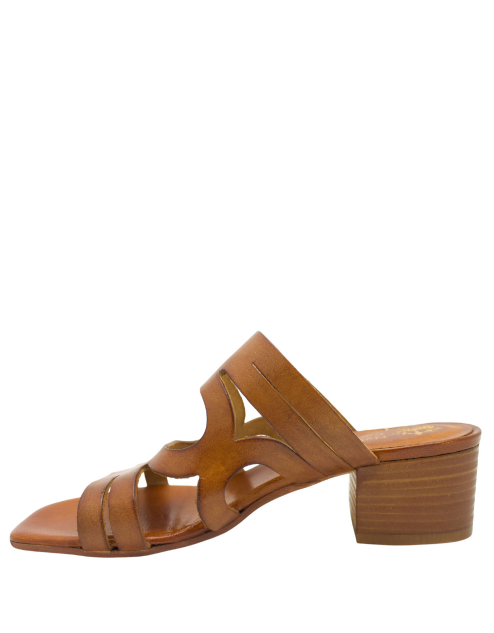 Nuova Nuova N3Y Tan Geometric Block Heel Sosie
