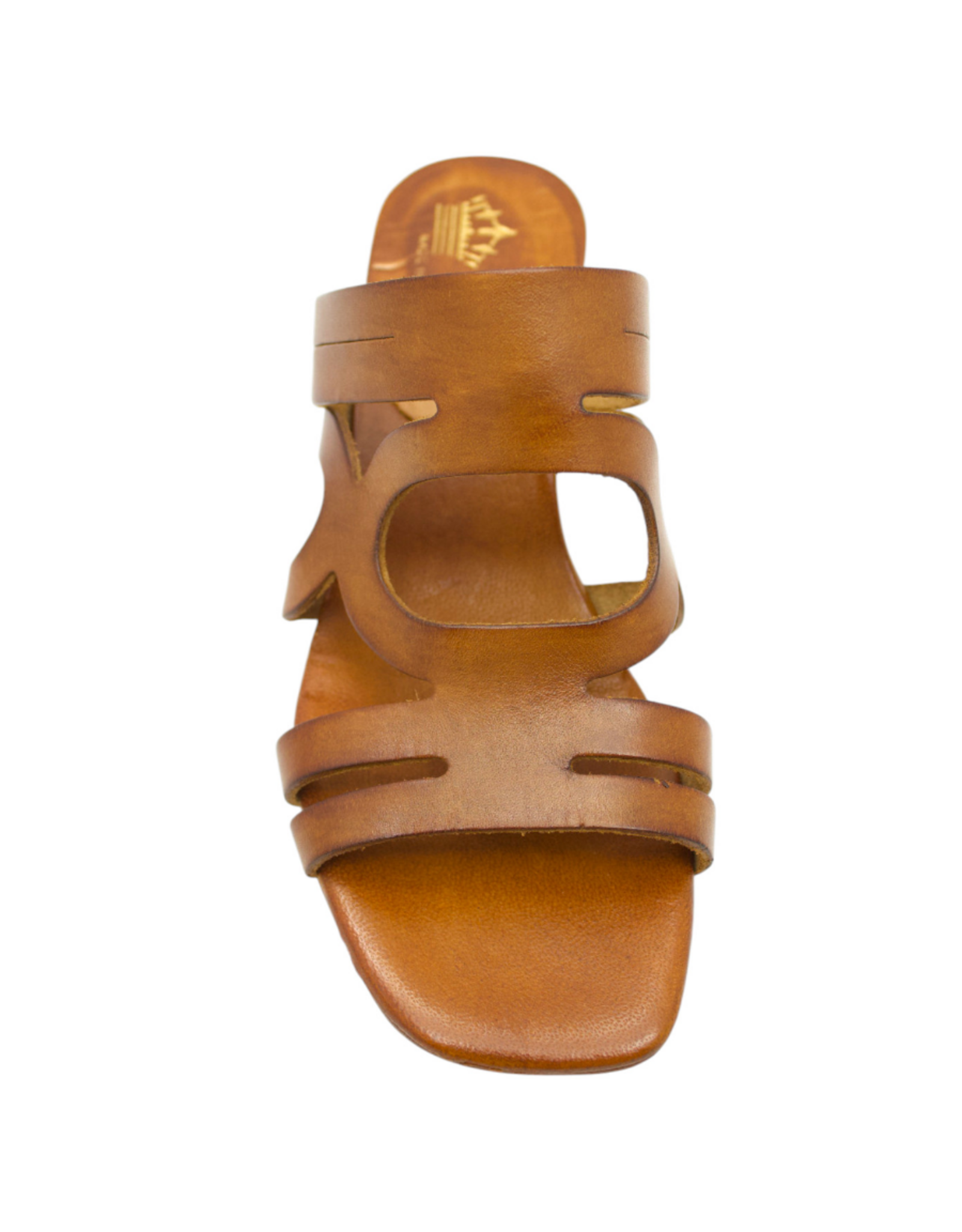 Nuova Nuova N3Y Tan Geometric Block Heel Sosie
