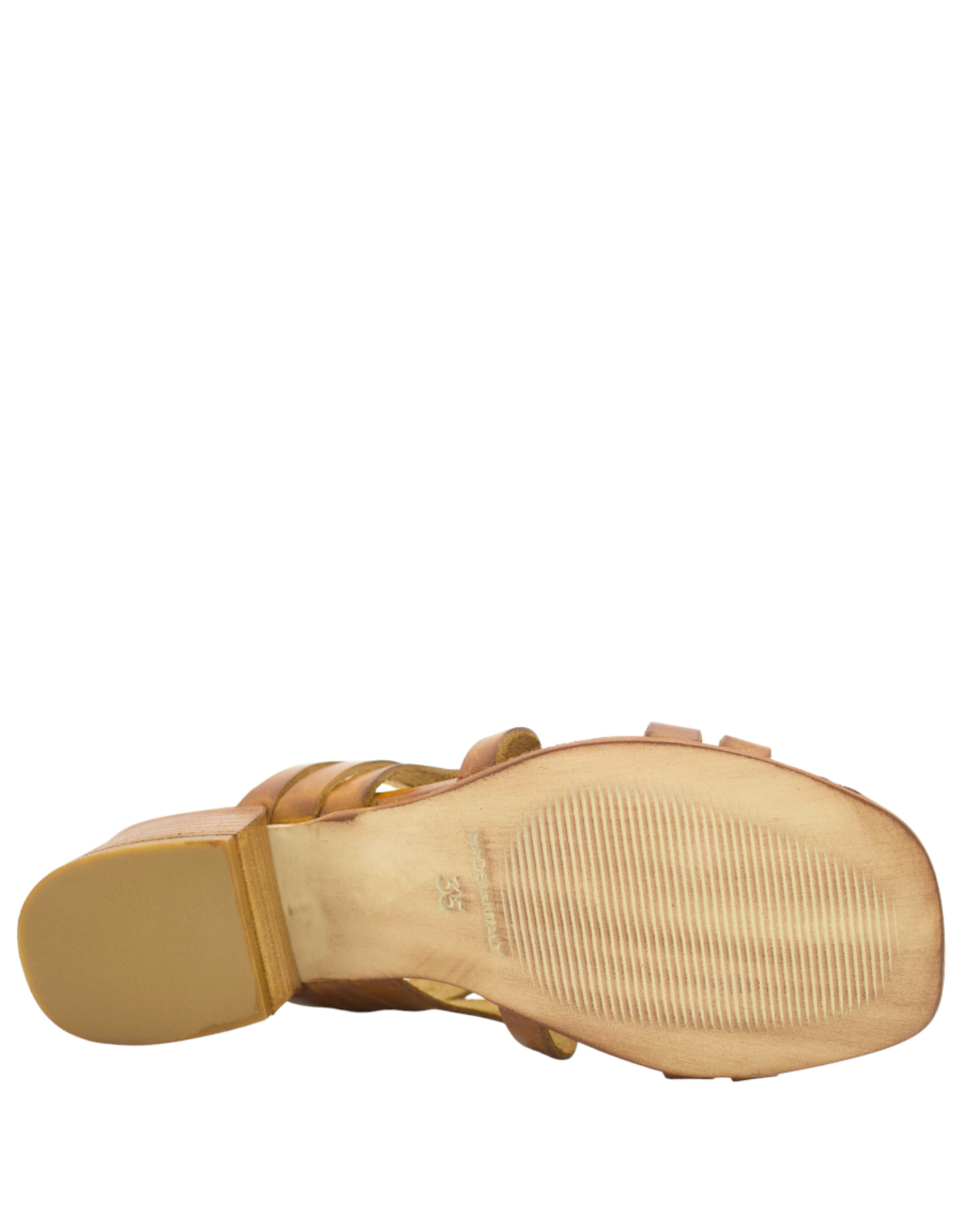 Nuova Nuova N3Y Tan Geometric Block Heel Sosie