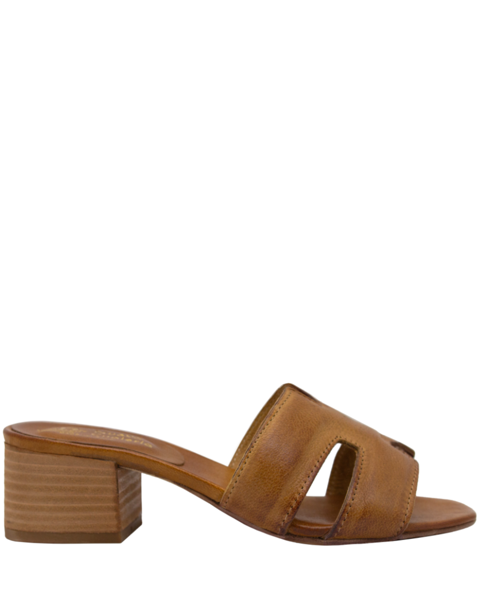 Nuova Nuova N4E Tan Mule Block Heel Mona