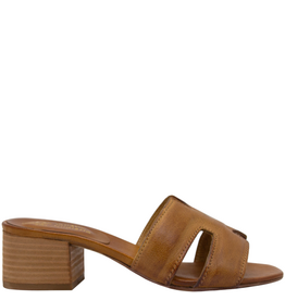 Nuova Nuova N4E Tan Mule Block Heel Mona