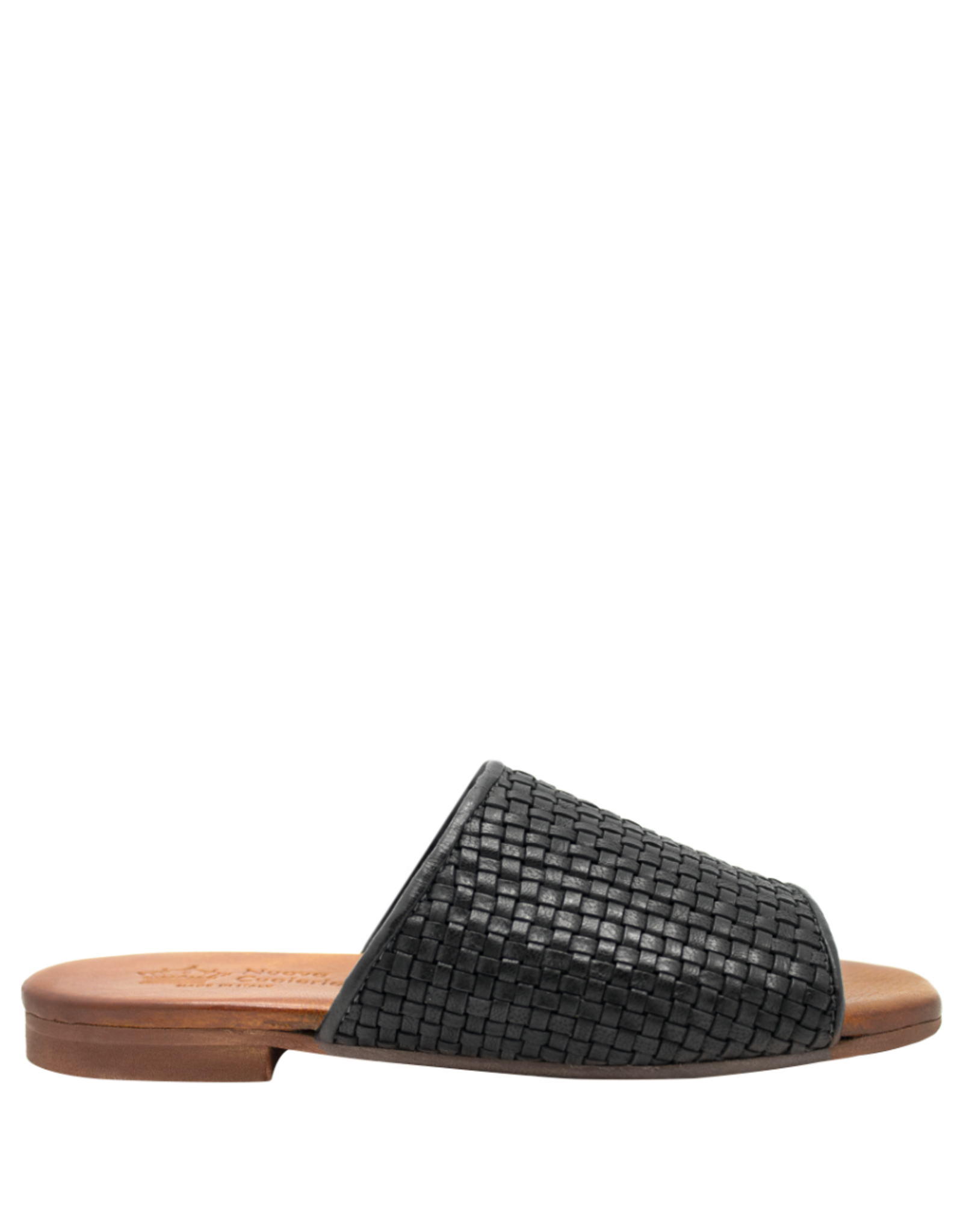Nuova Nuova N3H Black Woven Flat Mule Chicca