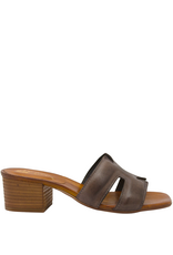 Nuova Nuova N4F Brown Mule Block Heel Mona