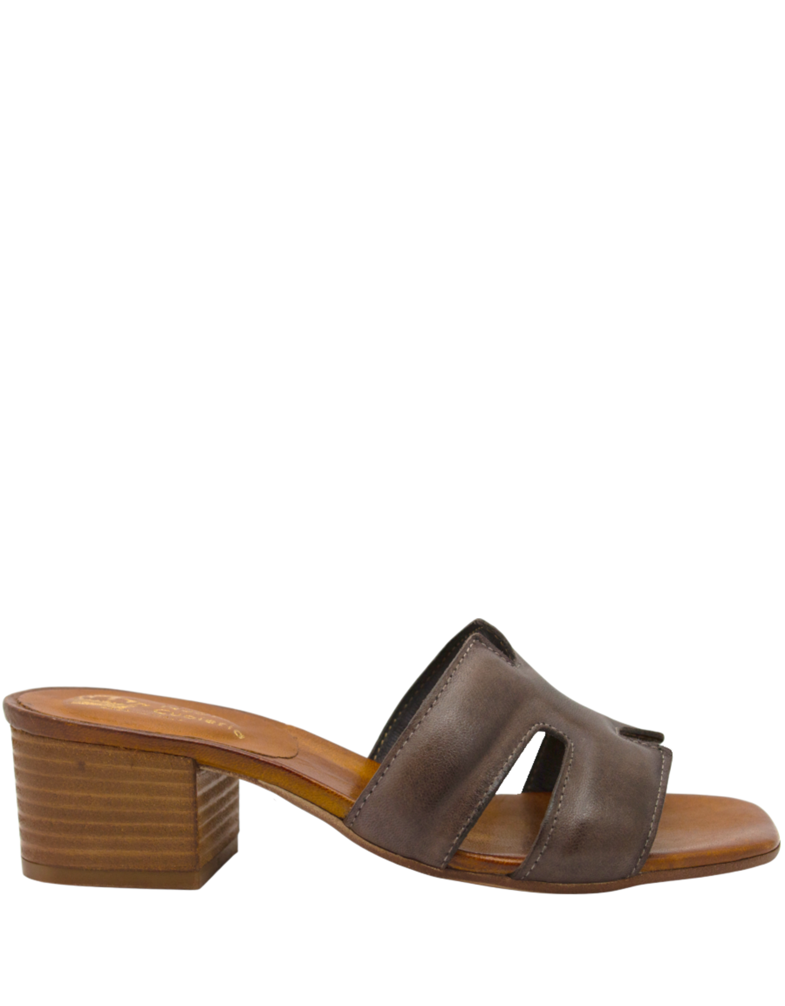 Nuova Nuova N4F Brown Mule Block Heel Mona