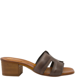 Nuova Nuova N4F Brown Mule Block Heel Mona