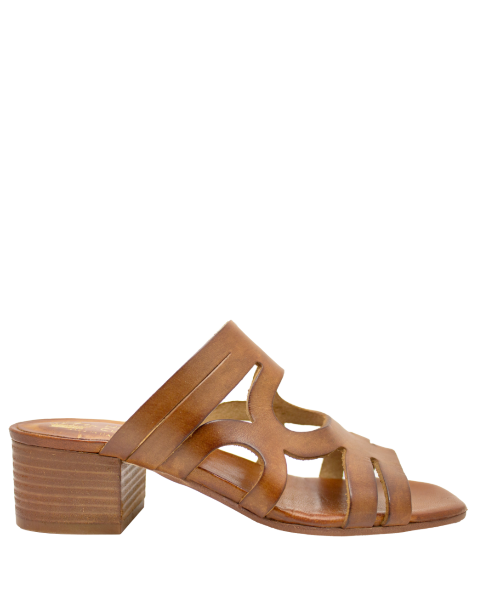 Nuova Nuova N3Y Tan Geometric Block Heel Sosie