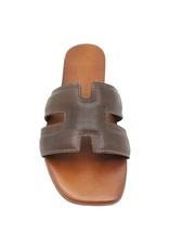 Nuova Nuova N4H Brown Flat Mule Cece