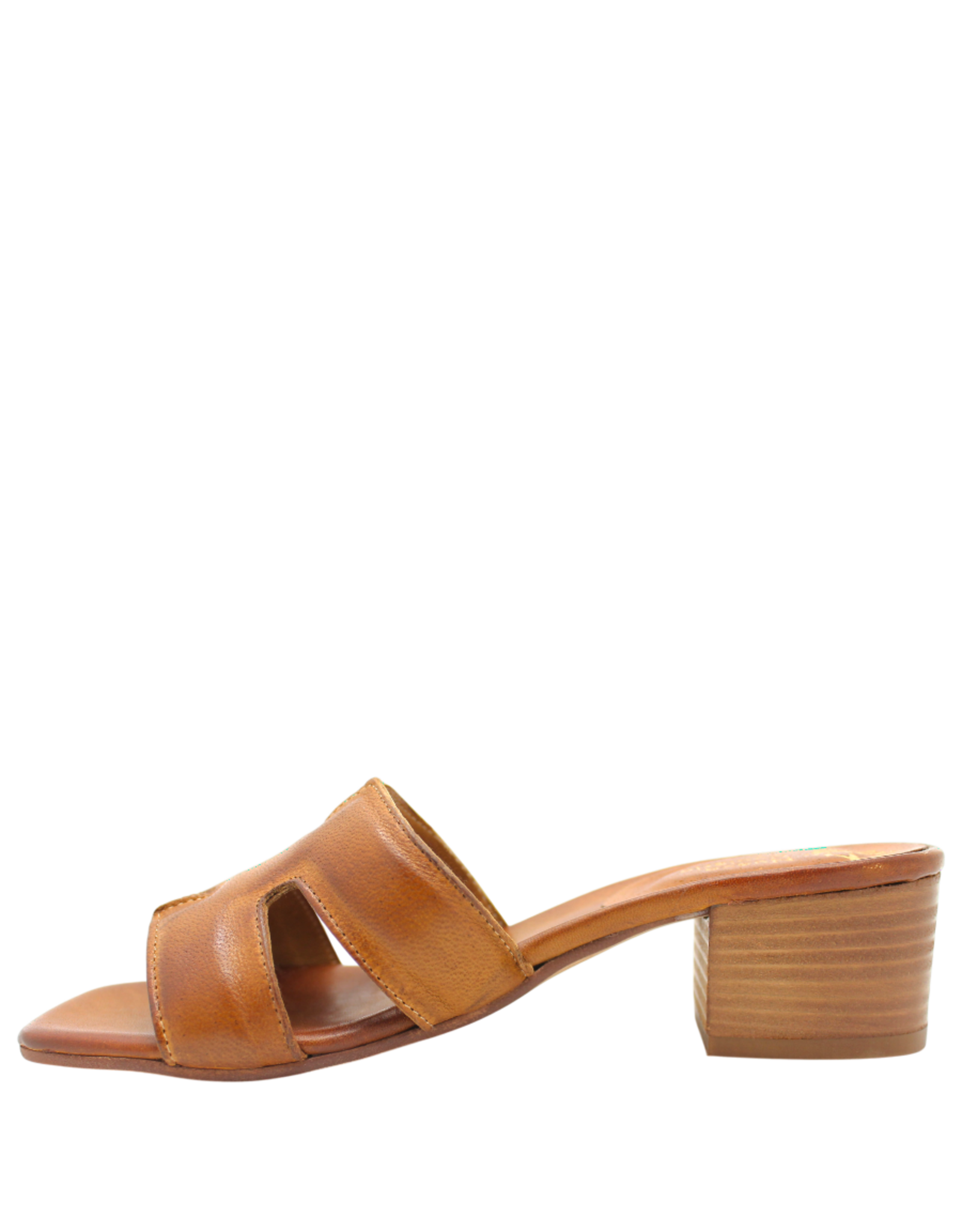 Nuova Nuova N4E Tan Mule Block Heel Mona