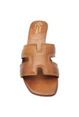 Nuova Nuova N4E Tan Mule Block Heel Mona
