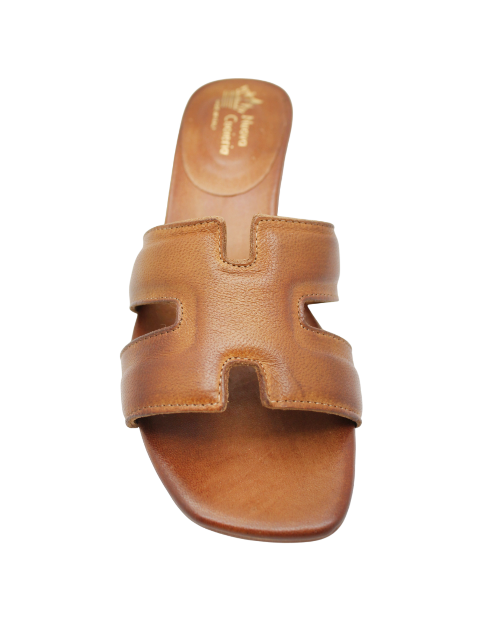 Nuova Nuova N4E Tan Mule Block Heel Mona