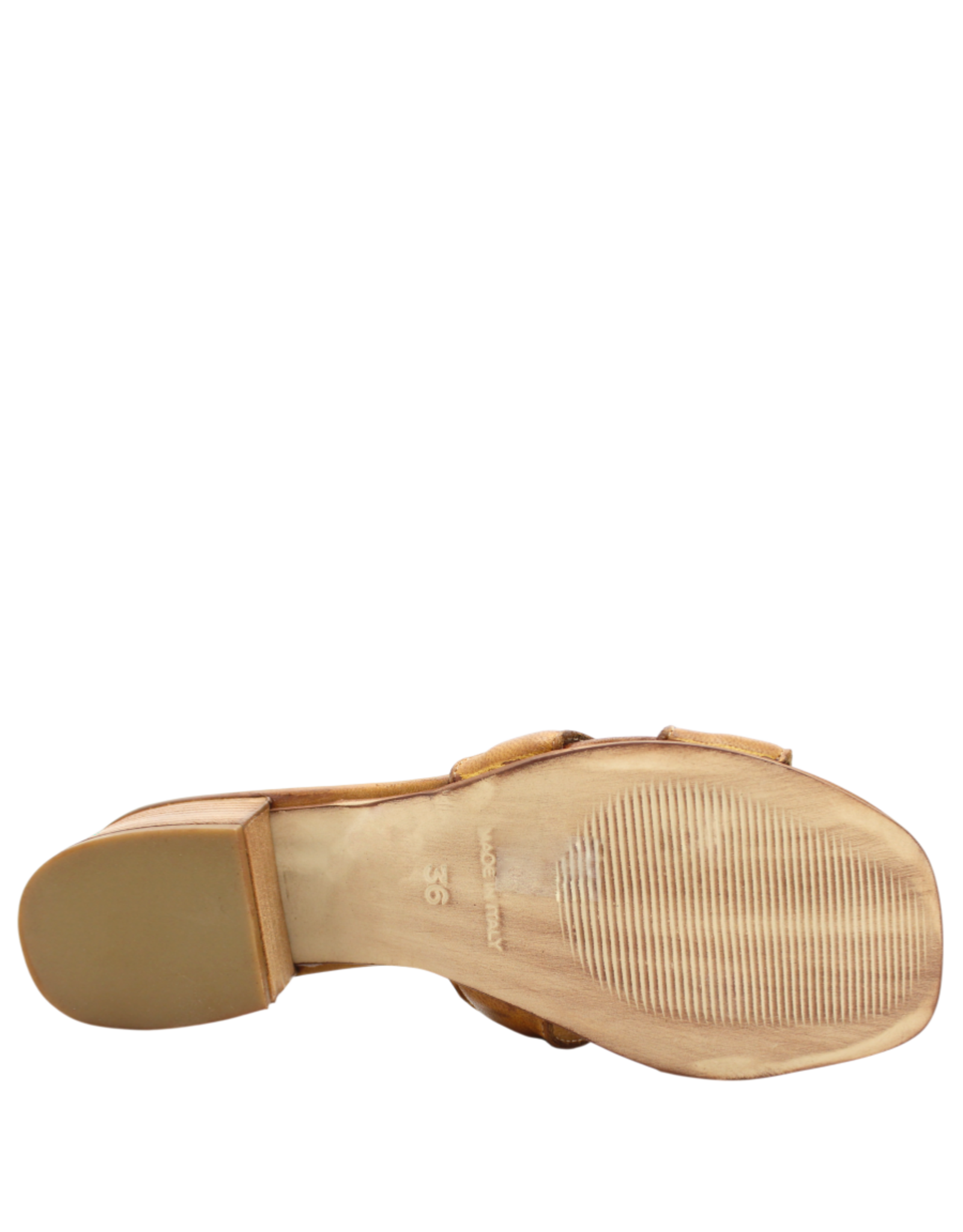 Nuova Nuova N4E Tan Mule Block Heel Mona