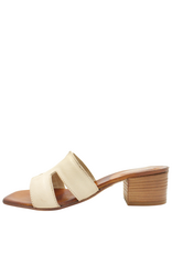 Nuova Nuova N4D Ivory Block Heel Mule Mona
