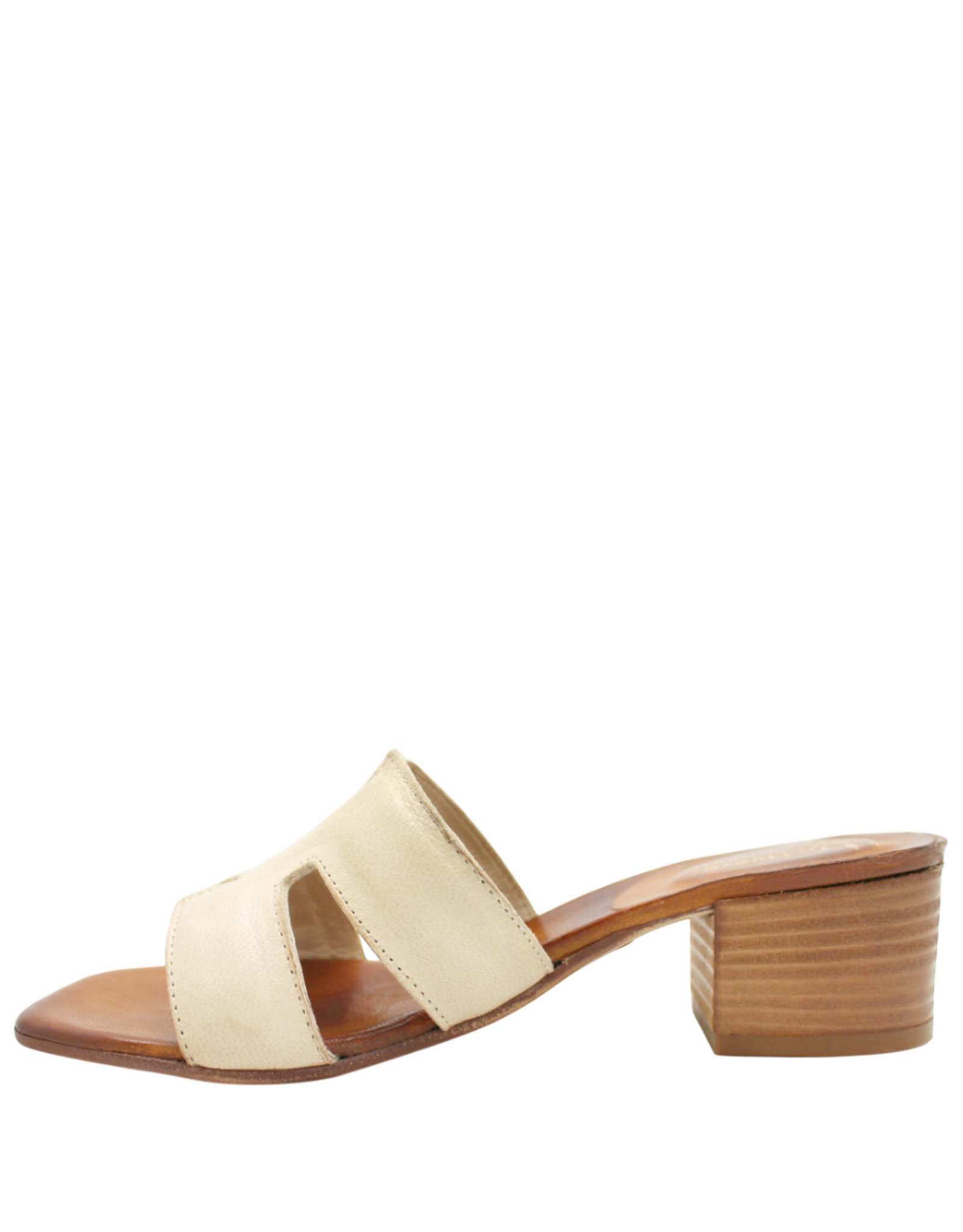 Nuova Nuova N4D Ivory Block Heel Mule Mona